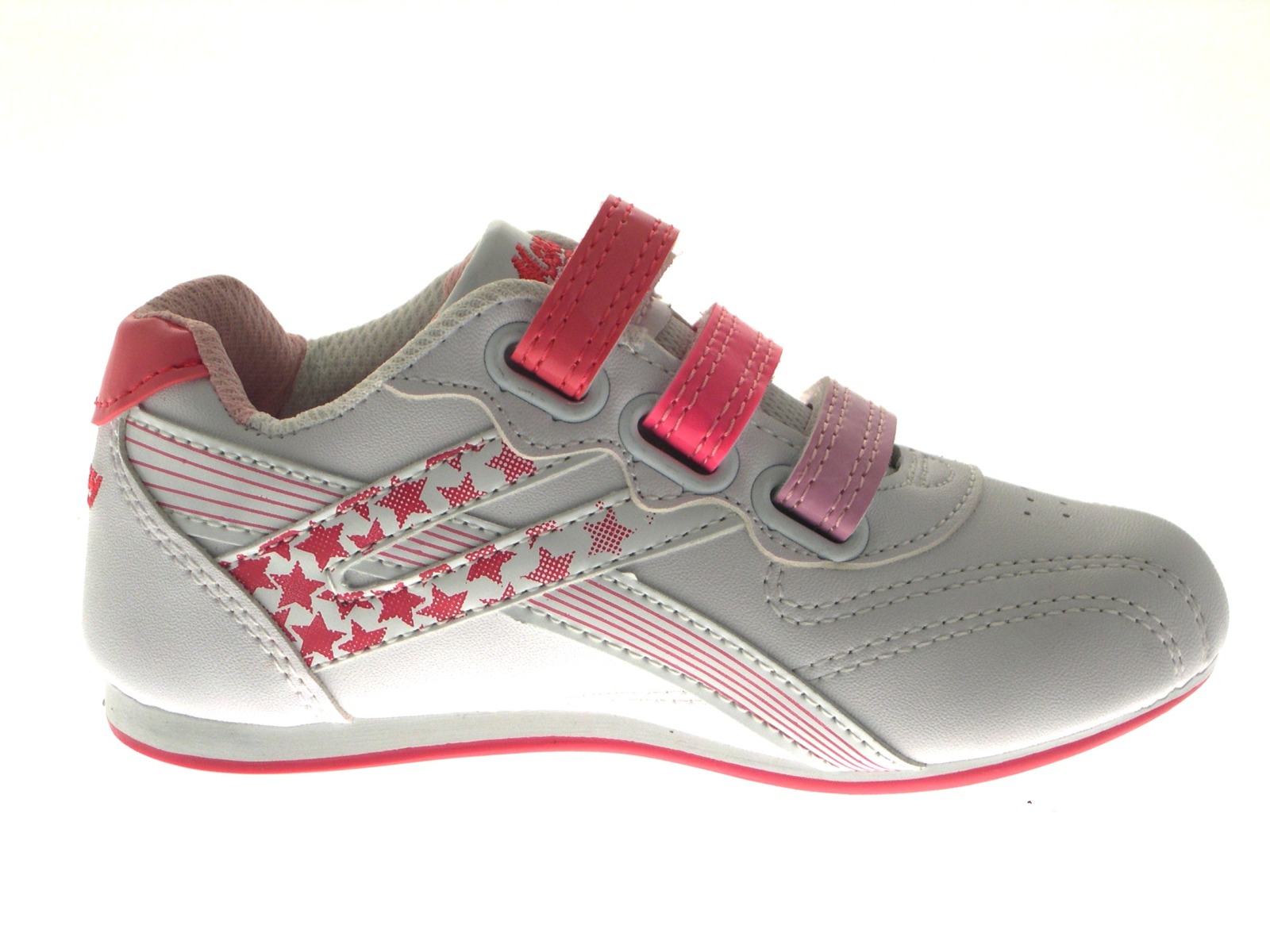 Kids Girls Glitter Floral Sports Velcro Trainers Casual Shoes Pumps